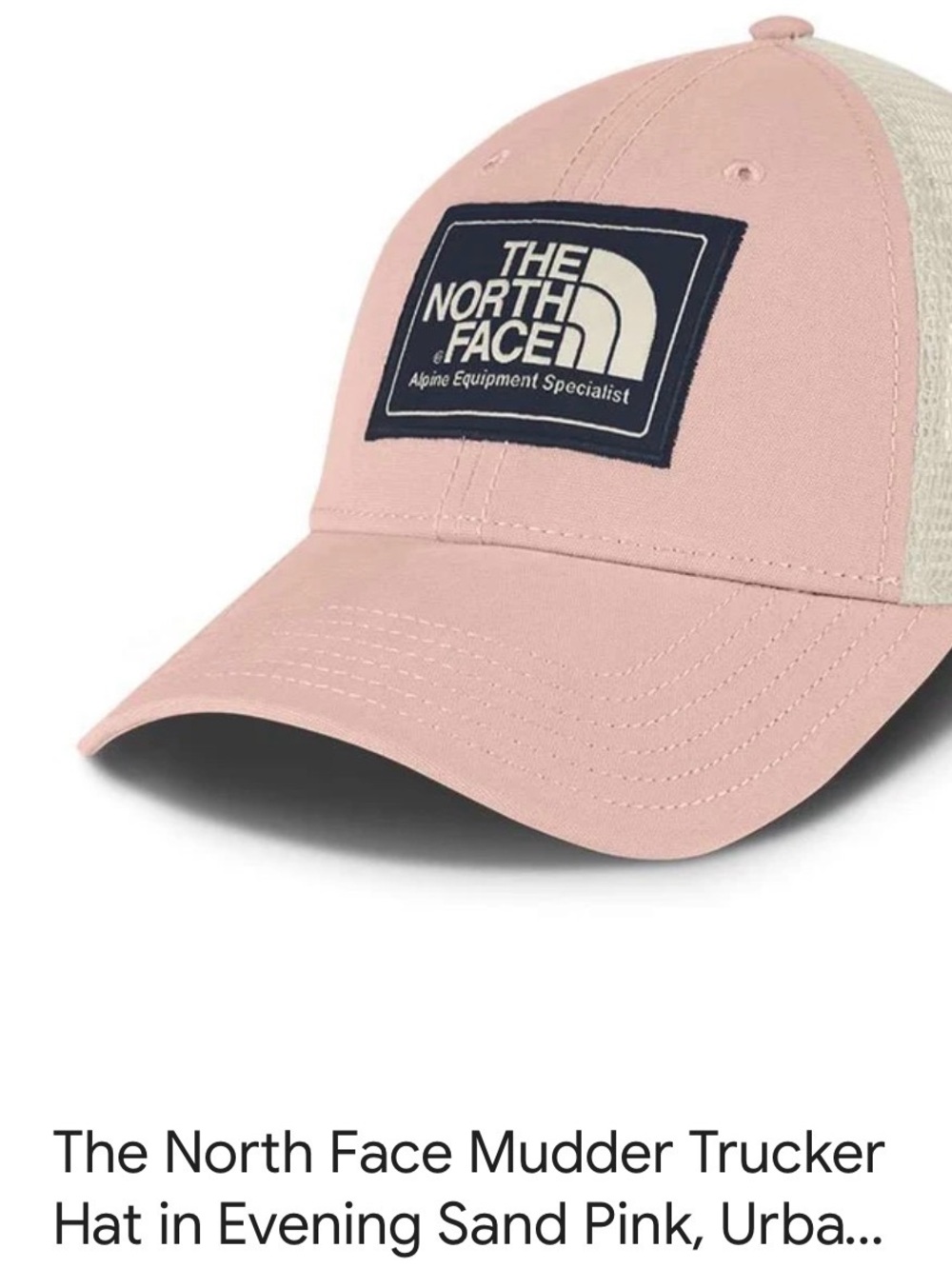NWOT- The North Face Evening Sand Pink Trucker Hat